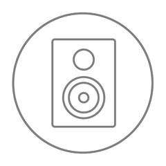 Poster - MP3 player line icon.