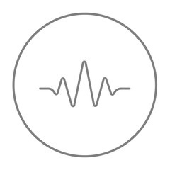 Canvas Print - Sound wave line icon.