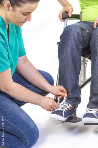 shoes for disabled man