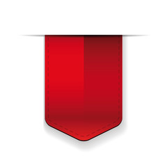 Fototapete - Red ribbon or bookmark vector