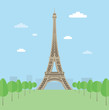 Eiffel tower. EPS10.