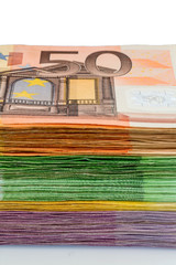 Wall Mural - Viele verschiedene Euro-Geldscheine