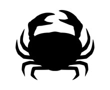 Crab Or Crustacean Flat Icon For Food Apps And Websites
