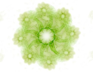 Poster - abstract fractal wreckage, digital artwork for creative graphic design
