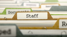 Staff Concept On Folder Register.