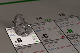 Element Bor mit Periodensystem 
