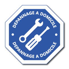 Poster - Logo dépannage à domicile.