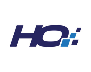 HO digital letter logo