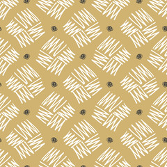 Wall Mural - Vector seamless pattern zigzag in doodle style. Hand drawing.