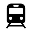 Train / railroad / subway flat icon for transportation apps and websites