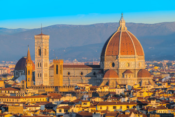 Wall Mural - Florence, Duomo and Giotto's Campanile.