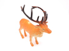 Toy Deer On A White Background