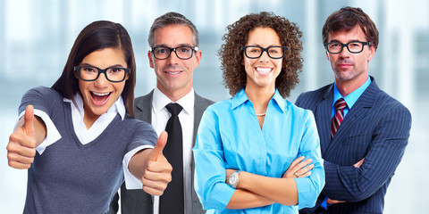 Wall Mural - Group of business people wearing eyeglasses.