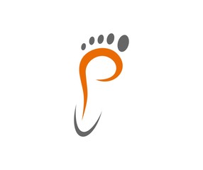 Canvas Print - Foot logo