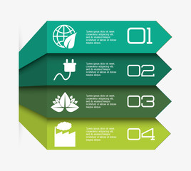 Canvas Print - Business infographic with icons 