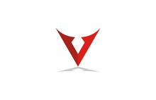  Abstract Letter V Logo