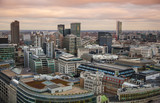 Fototapeta Londyn - LONDON, UK - JANUARY 27, 2015:  London panorama at sunset