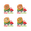 © neshcheret - Logo for the pizza delivery service. Set