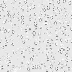 Water drops realistic seamless background.