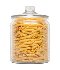 Wall Mural - Mostaccioli Pasta in a Glass Apothecary Jar