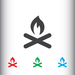 Poster - Campfire icon