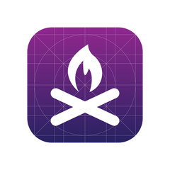 Poster - Campfire icon