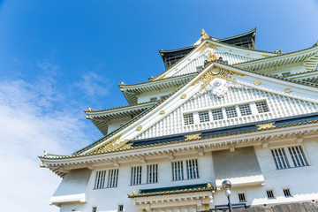 Canvas Print - Traditional castle in Osaka