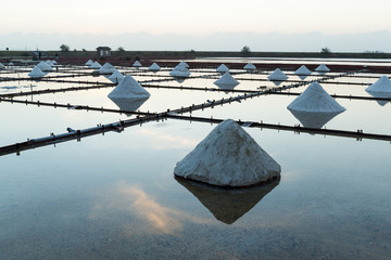 Wall Mural - Salt in sea salt farm