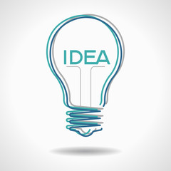 Poster - Creative idea in bulb shape