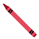 Pink wax crayon