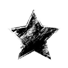 grunge old black star texture, symbol background, illustration design element icon