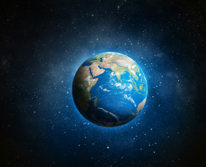 Wall Mural - earth and galaxy.