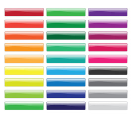 Wall Mural - 27 glossy buttons collection