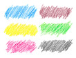 Colorful crayon strokes