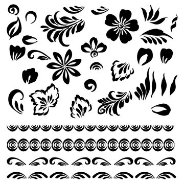 Stylized floral ornament