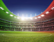 Stadion farbiges Licht Italien 2
