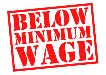 Canvas Print - BELOW MINIMUM WAGE