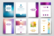 Set Of Brochure, Poster Design Templates In Mardi Gras Style