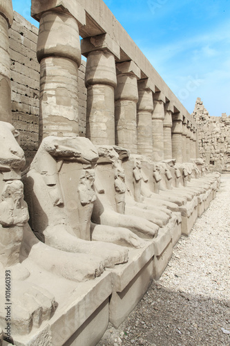 Naklejka - mata magnetyczna na lodówkę Africa, Egypt, Luxor, Karnak temple