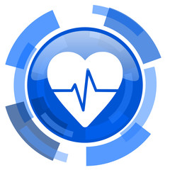 Aufkleber - pulse blue glossy circle modern web icon