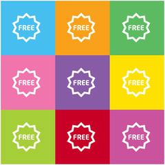 Poster - Free label icon for web and mobile