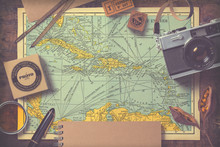 Travel And Photography Inspired Background/mock-up With Vintage Effect