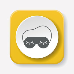 Canvas Print - eye mask icon