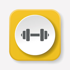 Sticker - Dumbbell icon