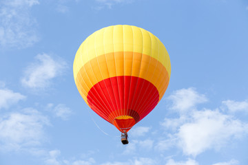 Wall Mural - Colorful hot air balloon on blue sky