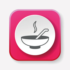 Sticker - soup icon