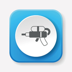 Sticker - toy water gun icon