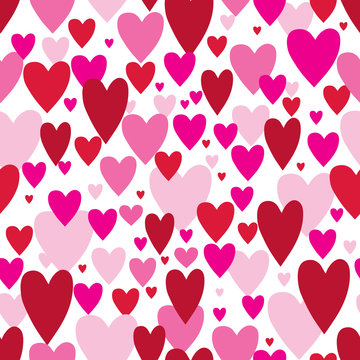 Seamless full heart background vector design suitable for wrapping, wallpaper