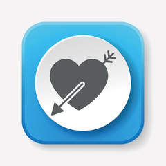 Sticker - love heart icon