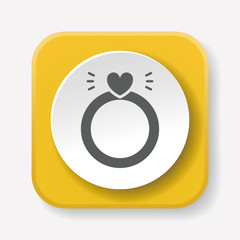 Poster - diamond ring icon